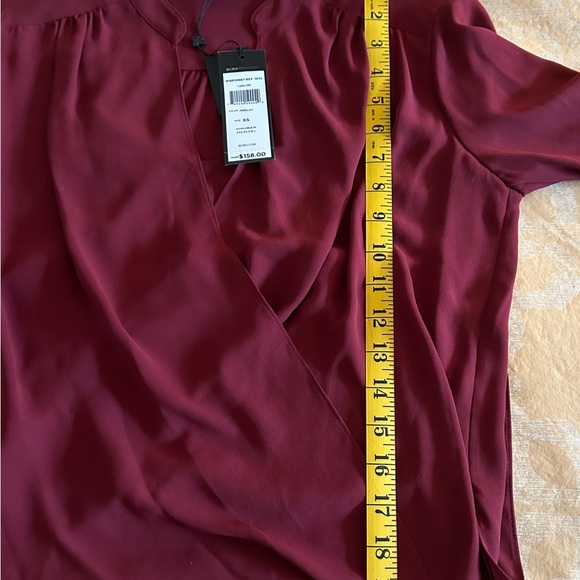 BCBG Max Azria “Jacklyn” Blouse in Merlot size XS. New With Tags! - Picture 7 of 9